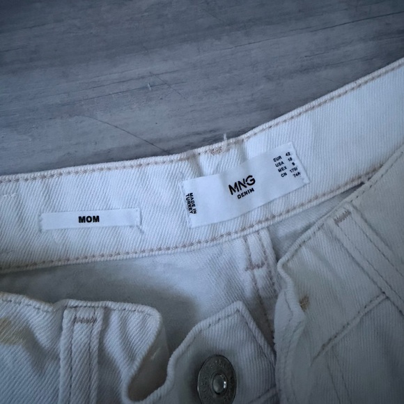 Mango Cream Denim Jeans - Picture 5 of 7